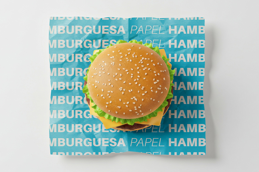 Papel para hamburguesa